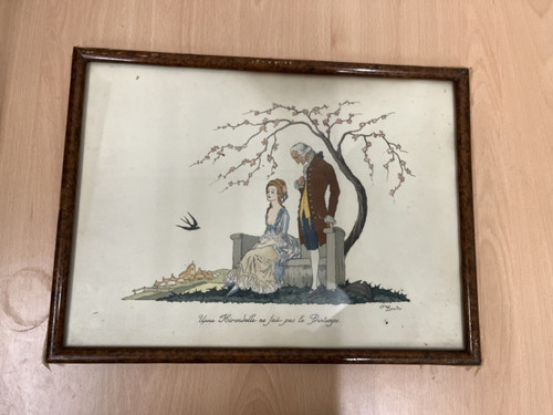 Vintage french fashion art - vintage,