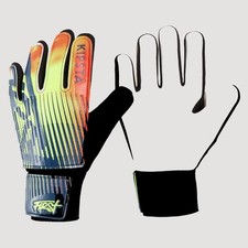 Decathlon Kids Goalkeeper Gloves Size 6 Age 12 Yellow Latex Grip Football Goalie
