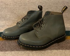Doctor Martens Men’s Olive Green 101 6 Eyelet Boots UK 8 USM 9 EU 42 USL 10 New