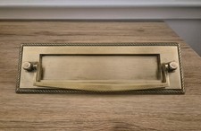 Reclaimed Brass Reeded Letter