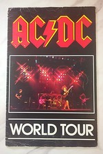 AC/DC Back in Black Official World Tour Programme 1980/81 Good Condition. Rare.
