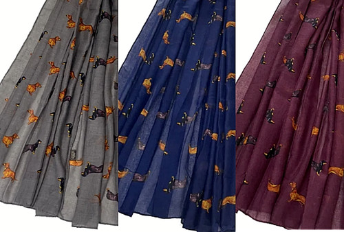Dachshund scarf lightweight - scarf,
