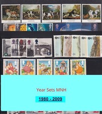 GB MNH Commemorative Issues in Full Years for 1980-2009 - Select from List