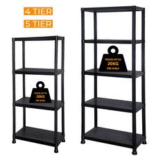 4/5 Tier Plastic Shelf Storage