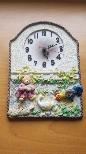 Farm animal wall clock - farm,