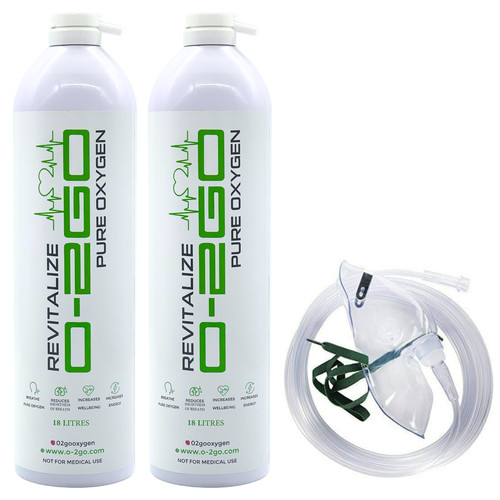 2go 18l oxygen can - o-2go, mask