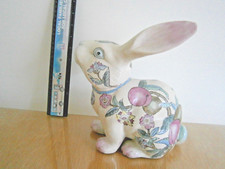VINTAGE 1950s-60S  LARGE MOON GAZING RABBIT CHINESE  [HEAVY]