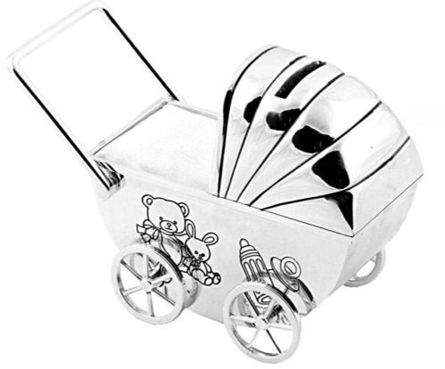 Personalised pram money - pram, box