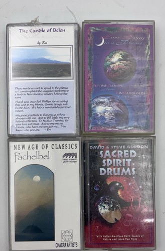 Lot new age cassettes - lot,