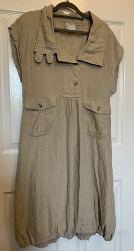 Masai light brown linen shirt - light,