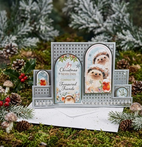 Cute hedgehog robin christmas - cute, hedgehog/robin