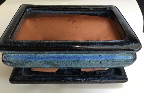 Medium ceramic bonsai pot - medium, with