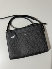 DKNY Women's Monogram Black Crossbody Bag Shoulder Designer Bag