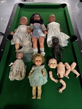 Vintage Dolls Seven In Total Spares Repair Lot Vintage Dolls Sold As One Lot