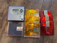 RARE Hi-MD Sony MiniDisc Walkman MZ-NH600 Recorder  + Discs, fully working
