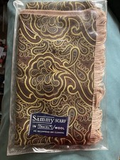 ORIGINAL VINTAGE (NEW IN PACKET!)”SAMMY” PAISLEY TRICEL & WOOL MEN’S SCARF