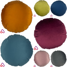 Round Plush Velvet Cushion