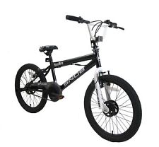 Snob Punisher Freestyle BMX 20" Wheel Kids Bike Black With Stunt Pegs Age 7+