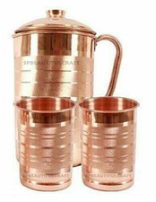 100% Pure Copper Water Pitcher
