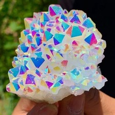 Natural rainbow aura quartz - natural,