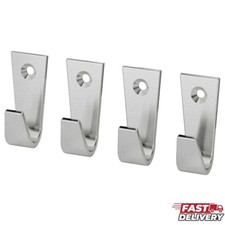 IKEA BLECKA Nickel Plated Wall Hook 5 cm | Coat Key Towel Holder 4-Pack