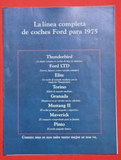 1975 FORD CARS Brochure (SPANISH) inc Mustang II T-Bird LTD Torino Pinto Granada