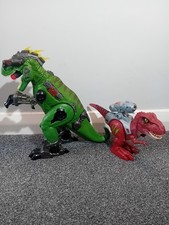 2 T Rex Robotic Dinosaurs Both