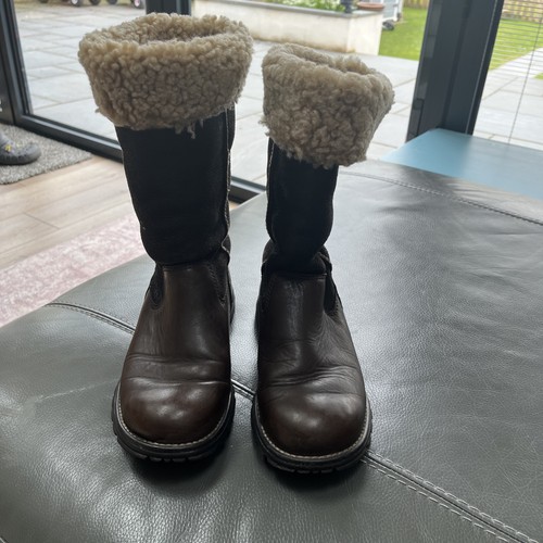 Ladies brown leather ugg boots - ladies,