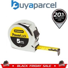 Stanley 0-33-552 Micro Powerlock Tape Measure 5m Metric Only STA033552