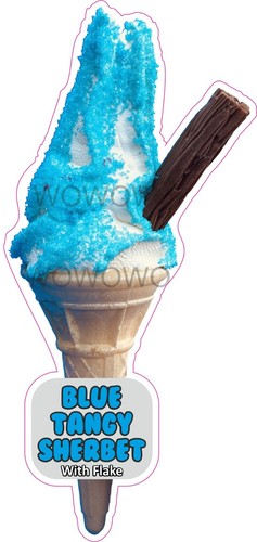 Ice cream van sticker - , blue