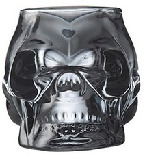 12cm Long Glass Skull Candle