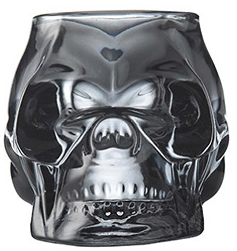 12cm long glass skull - 12cm,