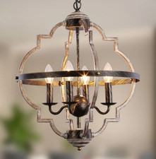 Rustic Farmhouse Stlye 4-Light Chandelier (CHLR63)