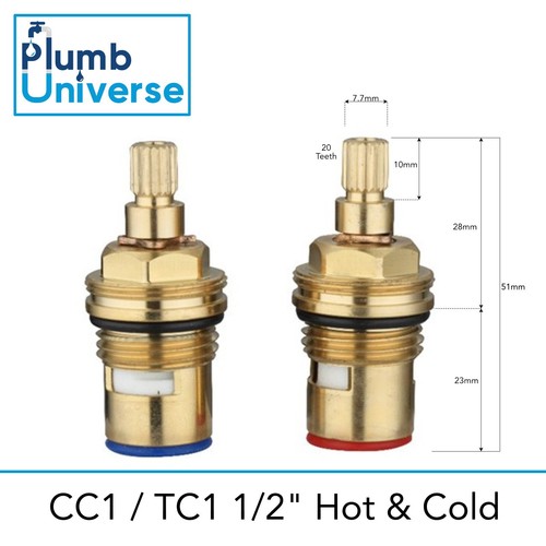 Quarter turn tap - turn, 1/2"