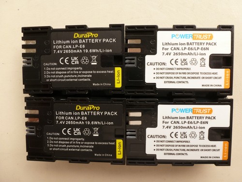 E6 batteries - 4x, lp-e6