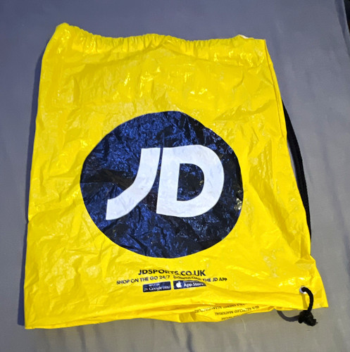Yellow drawstring bag with - drawstring,