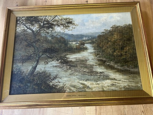 Antique oil painting tom - oil,