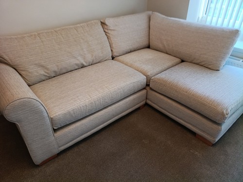 Next beige fabric corner - beige, sofa