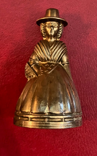 Vintage solid brass - brass, bell