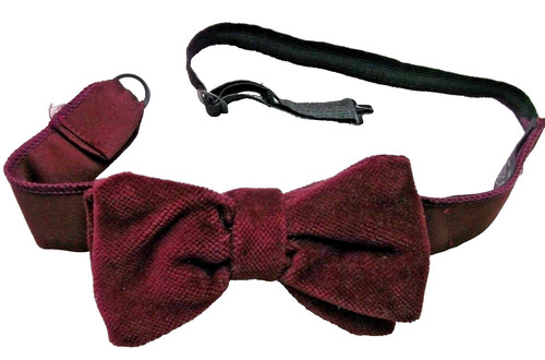 Burgundy bow tie vintage - bow,