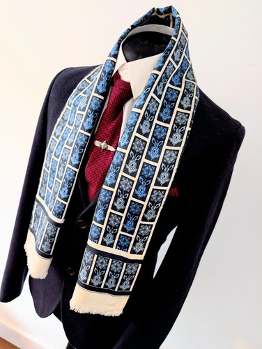 Men vintage geometric blue - men's,