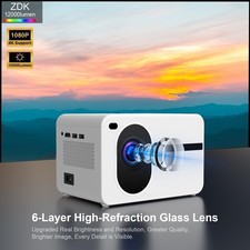 Upgraded Mini Projector Enhanced Features Wifi Plus Screen Zdk 5G 100IN AT-M261
