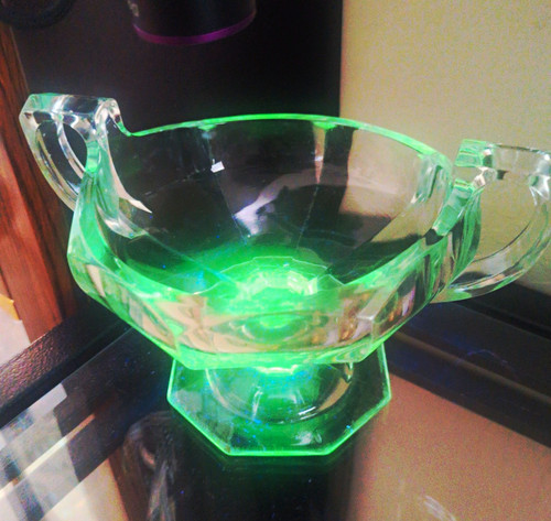 Clear manganese glass - glass, art