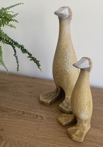 Pair ceramic stylised - ceramic,