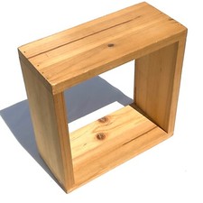 Natural Wood Shelf Wall Display Box Cubes Home decor retail shop window 22 x22cm