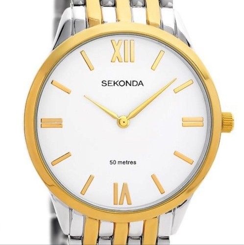 Sekonda watch gold silver two - sekonda,