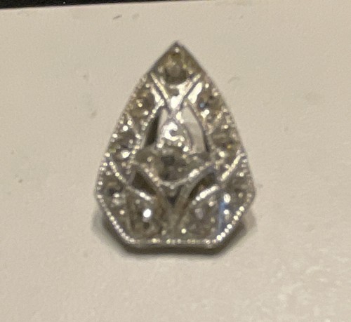 Vintage silver tone teardrop - vintage,