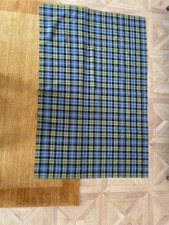 Tartan/plaid blues/other colours material suitable for crafts