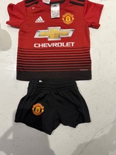 Official adidas Manchester United Home Baby Kit 3 -6 months (Shirt & Shorts )
