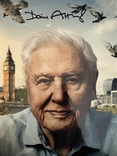David Attenborough Hand Signed